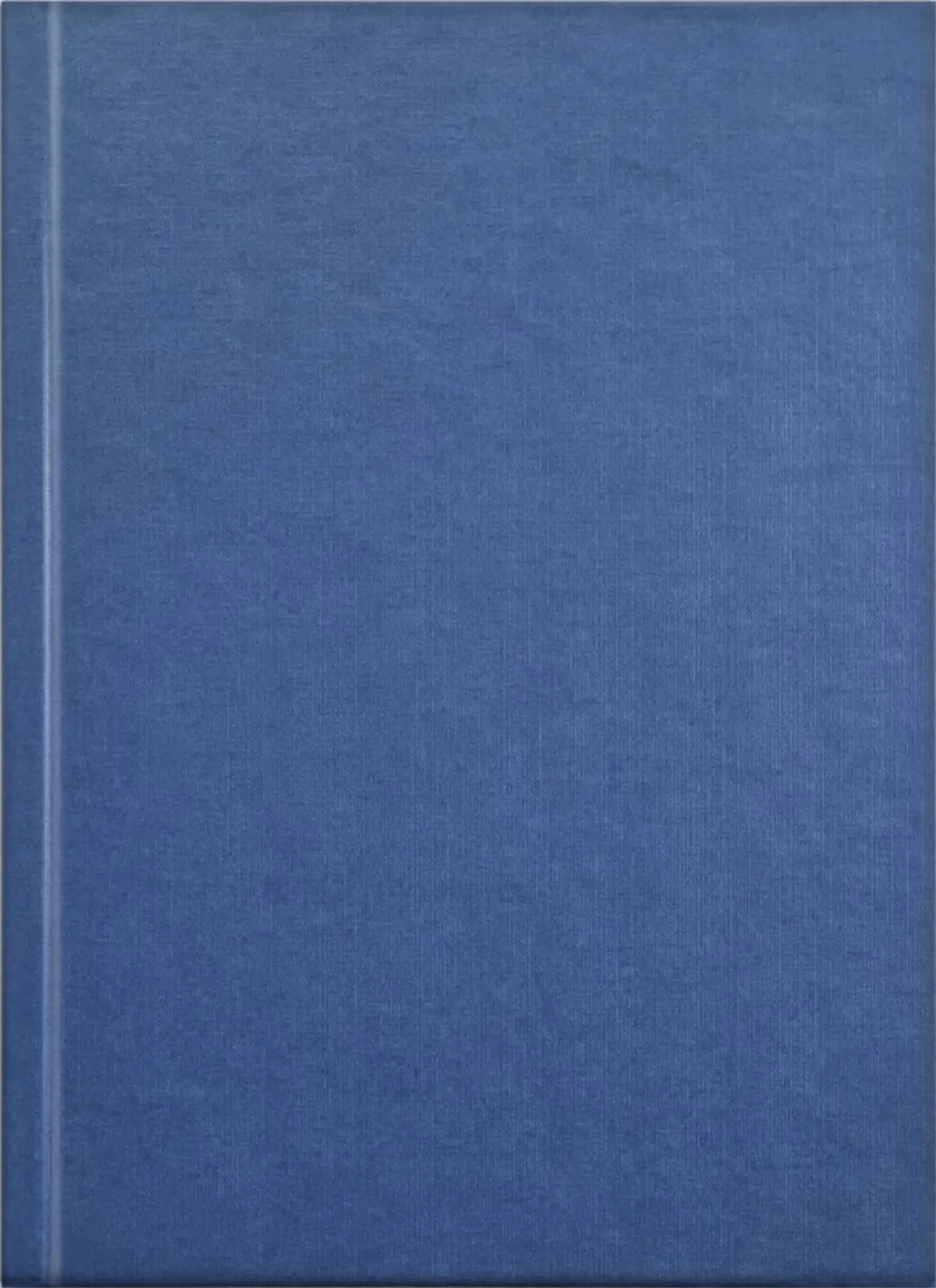 Hardcover-Standard mit Leinen-Struktur blau blank
