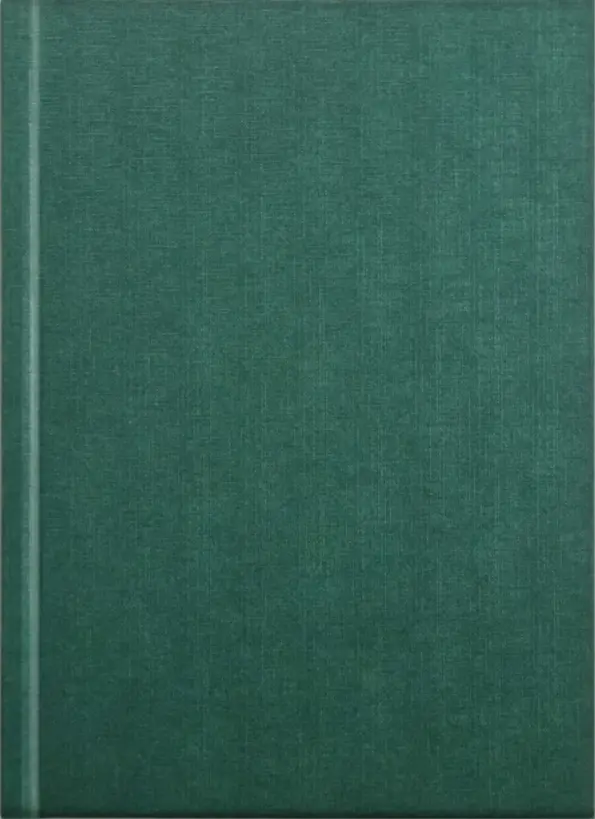 Hardcover-Standard mit Leinen-Struktur grün blank