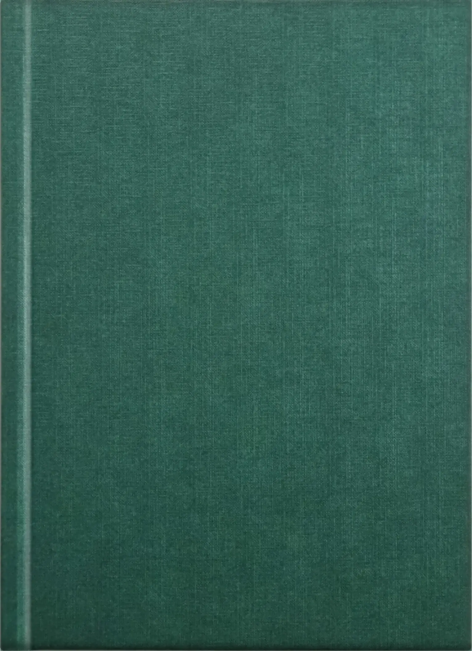 Hardcover-Standard mit Leinen-Struktur grün blank