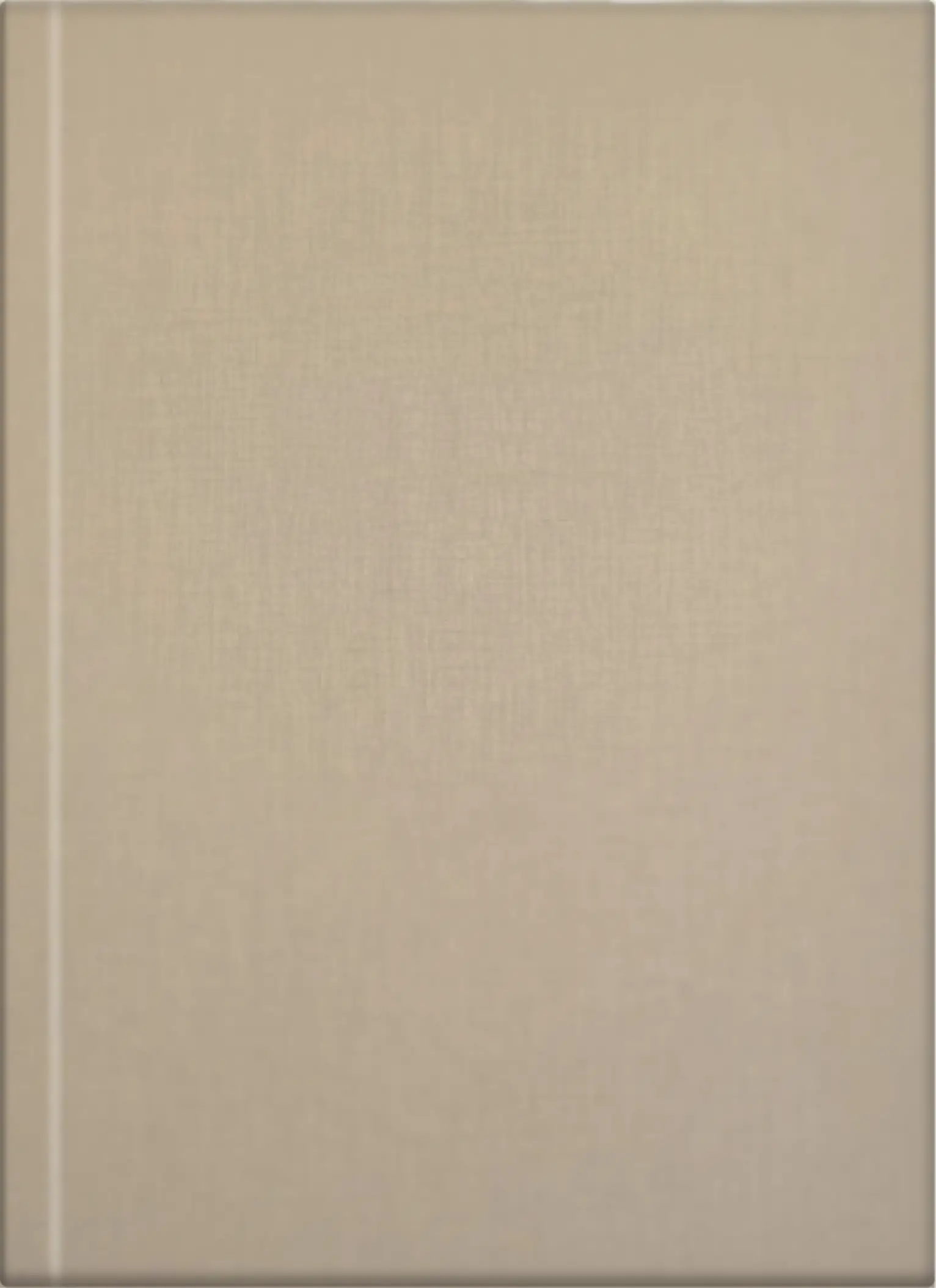 Hardcover matt-beige ohne Coververedelung