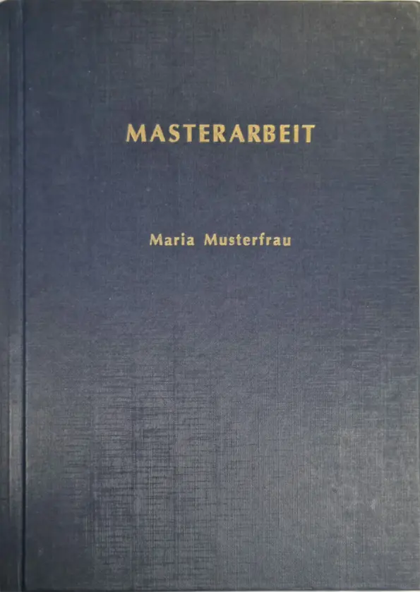 Hardcover Standard dunkelblau - klassische Prägung - in Gold